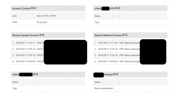 two VPN connections displayed in overview - but only one configured